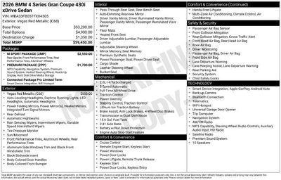 2026 BMW 4 Series 430i xDrive Gran Coupe