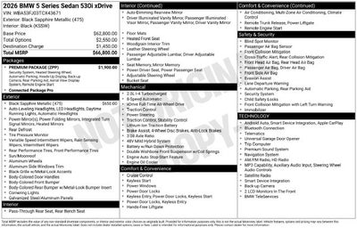 2026 BMW 5 Series 530i xDrive