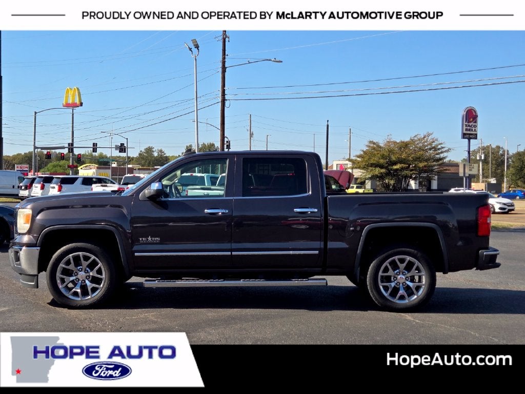 Used 2015 GMC Sierra 1500 SLT with VIN 3GTP1VEC1FG380983 for sale in Hope, AR