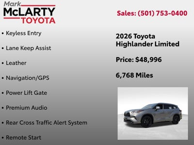 2026 Toyota HIGHLANDER Limited