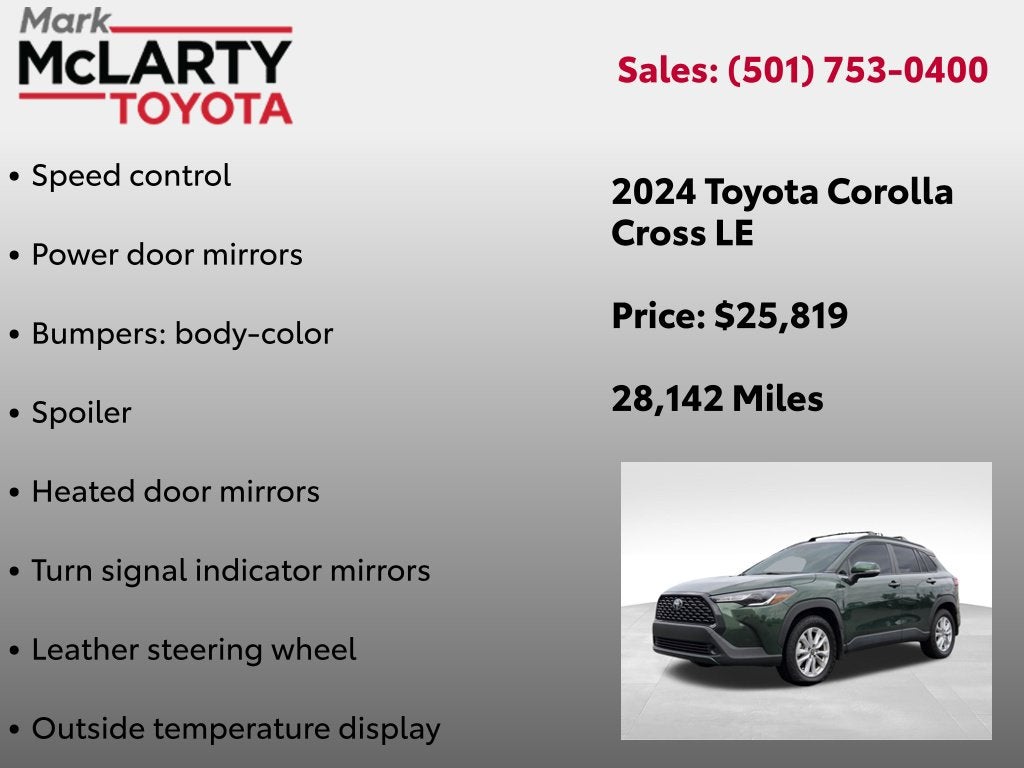 2024 Toyota Corolla Cross LE