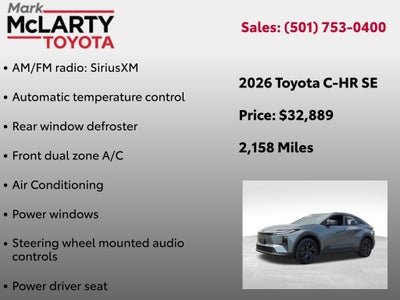 2026 Toyota C-HR SE