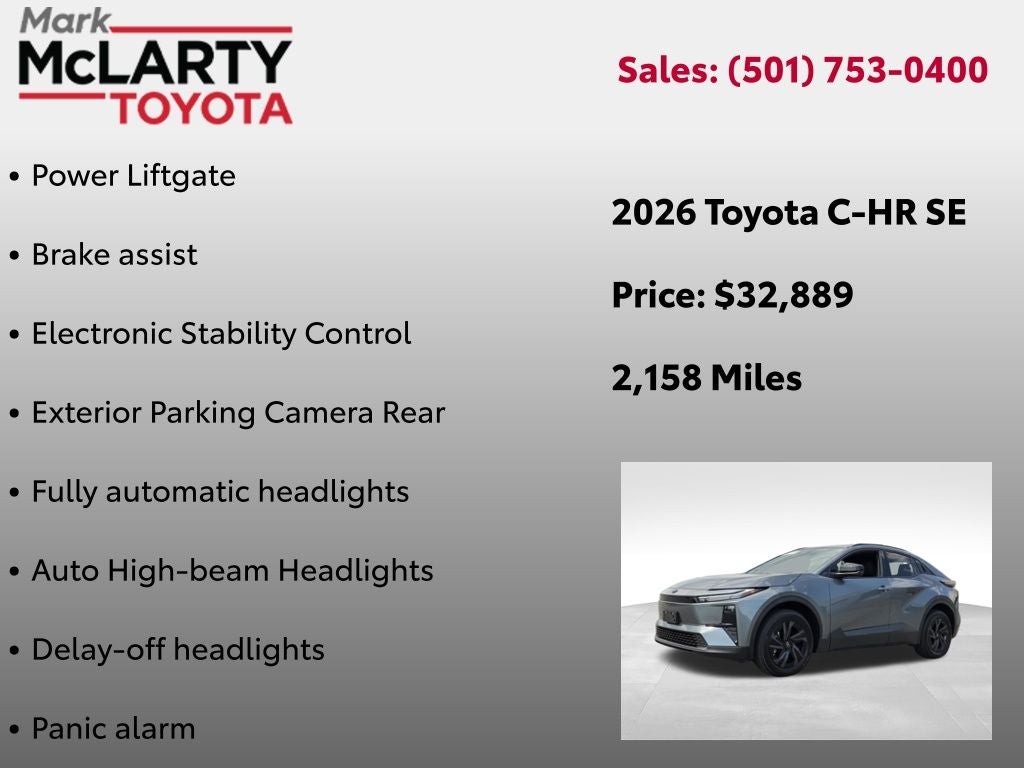2026 Toyota C-HR SE