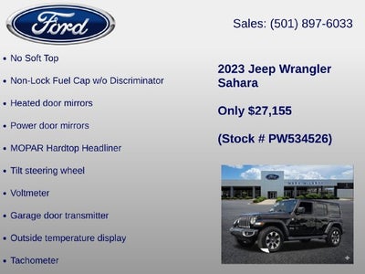 2023 Jeep Wrangler Sahara