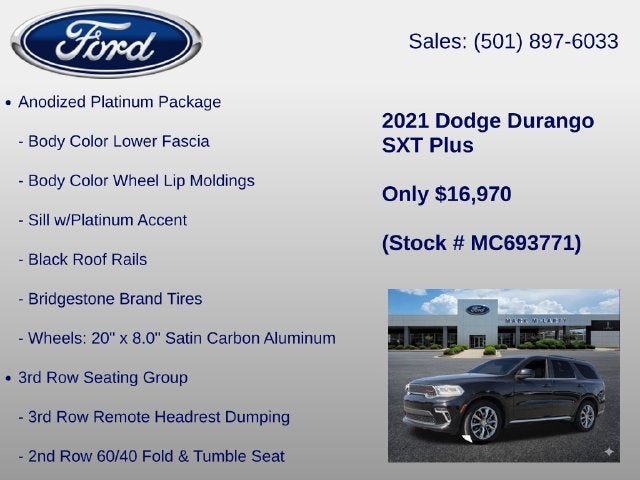 2021 Dodge Durango SXT Plus