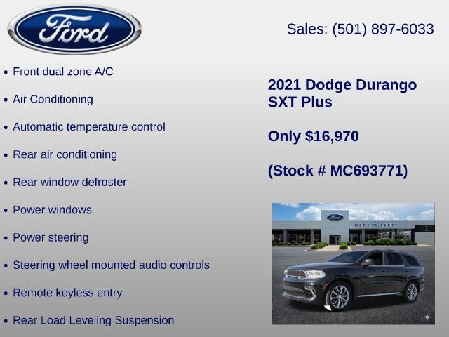 2021 Dodge Durango SXT Plus