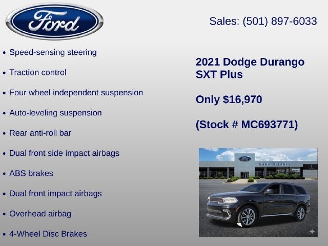 2021 Dodge Durango SXT Plus
