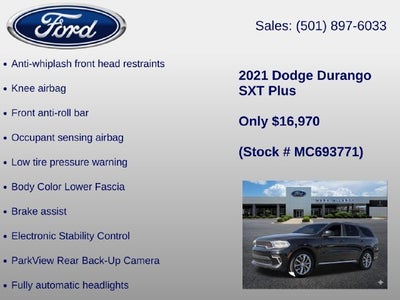 2021 Dodge Durango SXT Plus