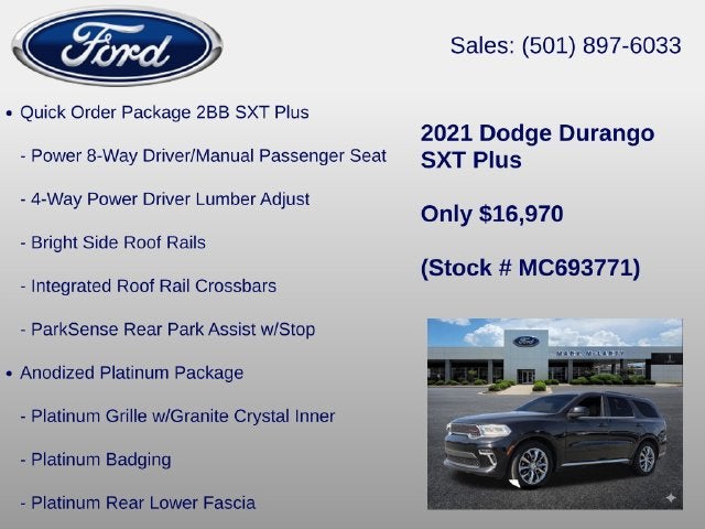 2021 Dodge Durango SXT Plus
