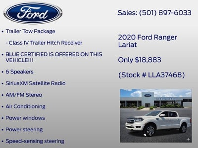 2020 Ford Ranger Lariat