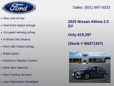 2025 Nissan Altima 2.5 SV