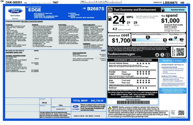 2020 Ford Edge ST Line