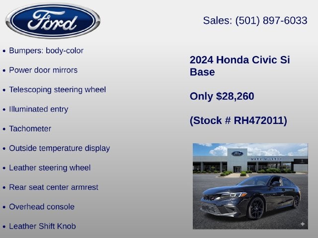 2024 Honda Civic Si Base