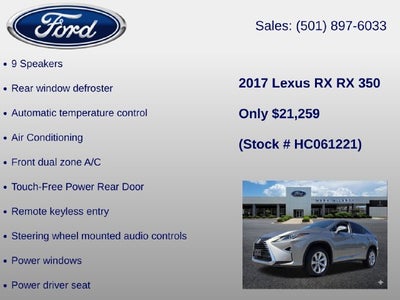 2017 Lexus RX 350