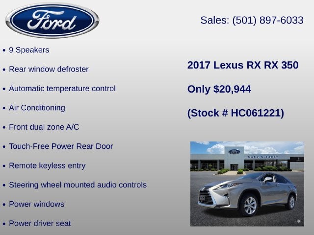 2017 Lexus RX 350