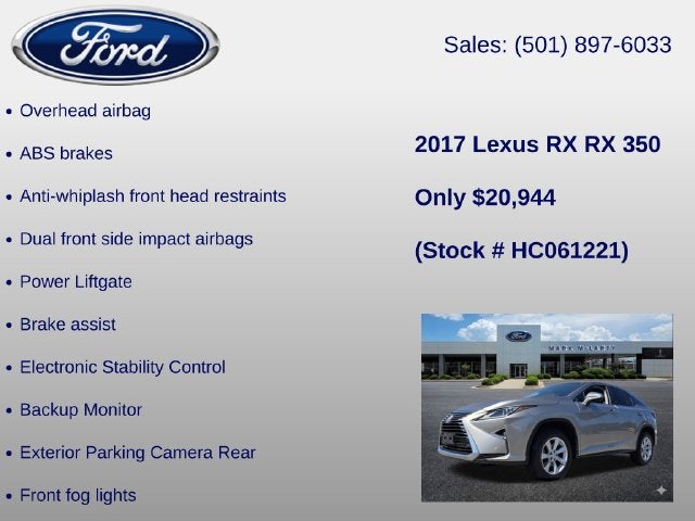 2017 Lexus RX 350