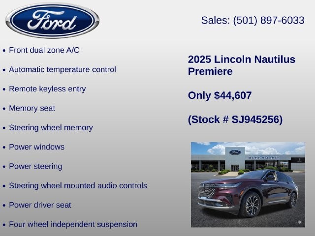 2025 Lincoln Nautilus Premiere