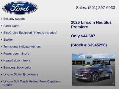 2025 Lincoln Nautilus Premiere