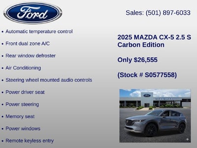 2025 Mazda Mazda CX-5 2.5 S Carbon Edition