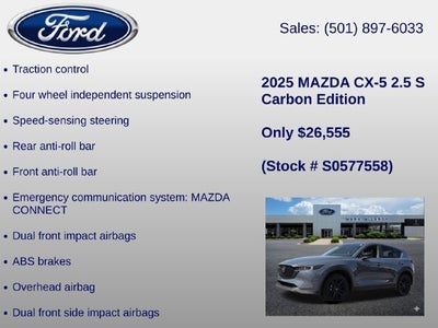 2025 Mazda Mazda CX-5 2.5 S Carbon Edition
