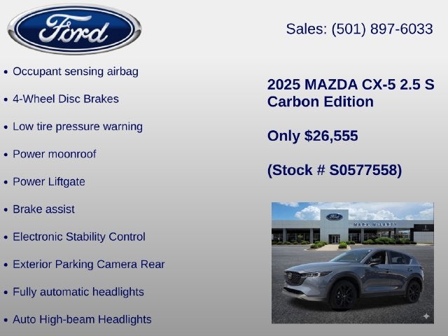 2025 Mazda Mazda CX-5 2.5 S Carbon Edition