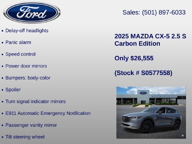 2025 Mazda Mazda CX-5 2.5 S Carbon Edition