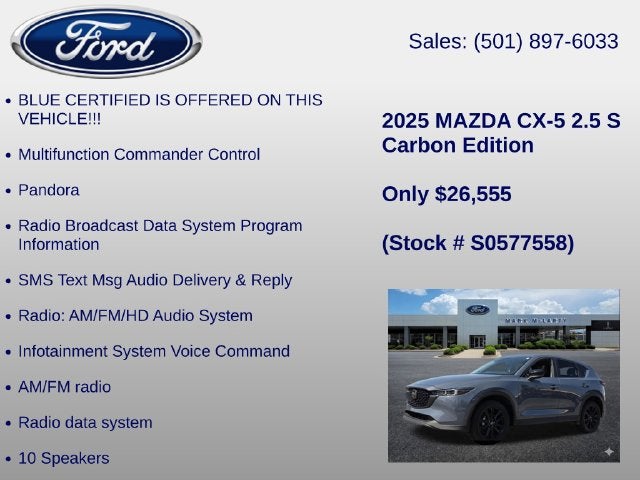 2025 Mazda Mazda CX-5 2.5 S Carbon Edition