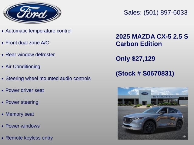 2025 Mazda Mazda CX-5 2.5 S Carbon Edition