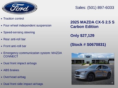 2025 Mazda Mazda CX-5 2.5 S Carbon Edition
