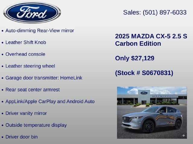 2025 Mazda Mazda CX-5 2.5 S Carbon Edition