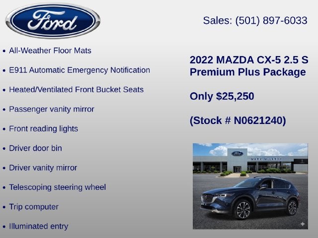 2022 Mazda Mazda CX-5 2.5 S Premium Plus Package