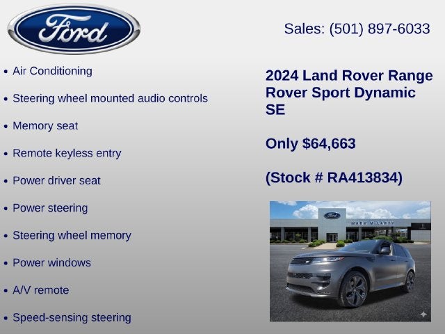 2024 Land Rover Range Rover Sport Dynamic SE