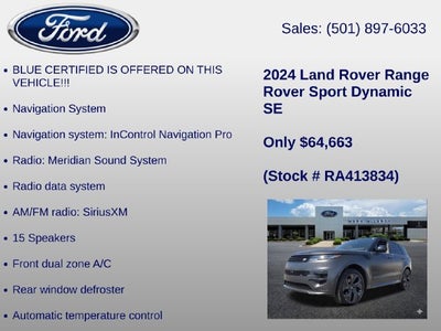 2024 Land Rover Range Rover Sport Dynamic SE