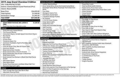 2019 Jeep Grand Cherokee Laredo E