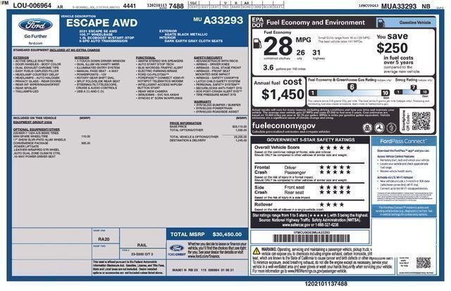 2021 Ford Escape SE