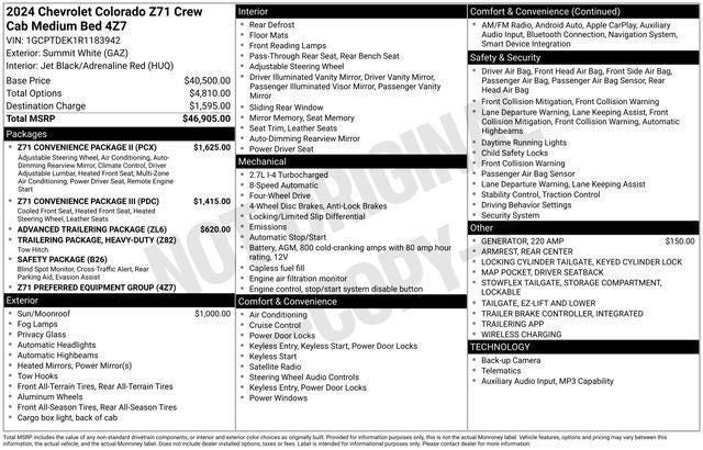 2024 Chevrolet Colorado Z71