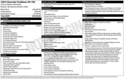 2023 Chevrolet TrailBlazer RS