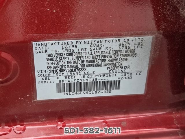 2025 Nissan Versa 1.6 SV